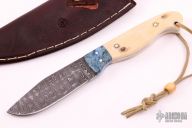 Damascus and Mammoth Ivory Hunter  