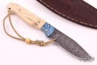 Damascus and Mammoth Ivory Hunter  