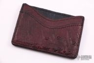 Double Sleve Card Wallet - Dyed Ostrich