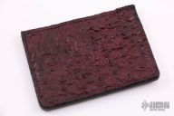 Double Sleve Card Wallet - Dyed Ostrich