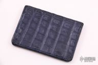 Double Sleve Card Wallet - Blue Gator Skin  