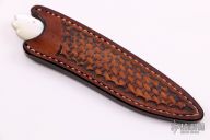 Engraved MOP Fixed Blade