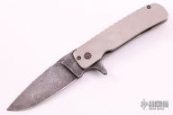 Damascus Framelock Flipper