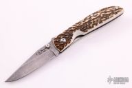 Stag and Damascus Linerlock