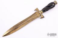 Engraved Black Jade Dagger
