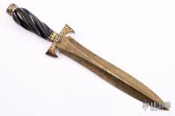 Engraved Black Jade Dagger
