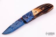 Stag and Damascus Linerlock