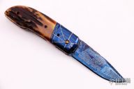 Stag and Damascus Linerlock