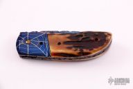 Stag and Damascus Linerlock