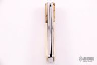 Customized Case Executive Lockback - Nude Scrim on Mammoth Ivory