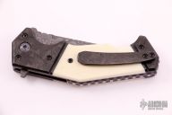 Serpent Flipper - Damascus and Walrus Ivory