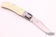 Engraved Lockback - Mammoth Ivory