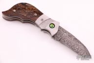 Damascus and Stone Linerlock