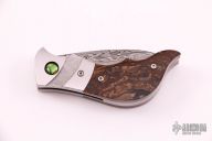 Damascus and Stone Linerlock