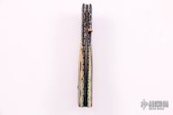 Damascus and Mammoth Ivory Linerlock