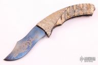 Damascus Mokume and Mammoth Tooth Linerlock