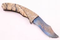 Damascus Mokume and Mammoth Tooth Linerlock