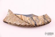 Damascus Mokume and Mammoth Tooth Linerlock