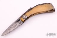 Damascus and Stag Friction Folder