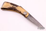 Damascus and Stag Friction Folder
