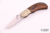 Linerlock Folder - Mokume and Petersite