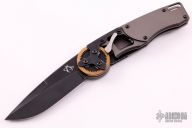 Gearhead Liner Lock Knife Stainless Steel/Copper Gear  
