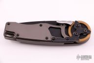 Gearhead Liner Lock Knife Stainless Steel/Copper Gear  