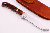 Loveless Style 5" Utility - Jigged Bone