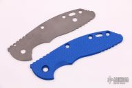 Blue G10 Scale with titanium liner for a 3.5" Hinderer XM-18