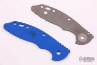Blue G10 Scale with titanium liner for a 3.5" Hinderer XM-18