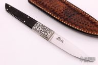 Small Engraved Fixed Blade  