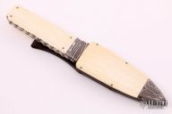 Damascus and Mammoth Ivory Dagger