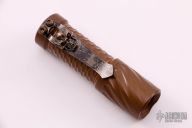  Stonewashed Copper Gunner Grip Twist Trident - Skull clip w/ Ruby Eyes