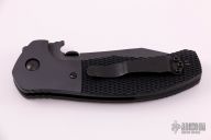 Custom Combat Systems Figher - All Black w/ Checkered G-10 Scales