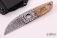 Personal Sheepsfoot - Damascus and Mammoth Ivory 