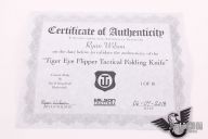 Tiger Eye Flipper Tactical Folding Knife