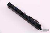 Ultratech- Hellhound Tanto Mirror Polish Anoddized Hefted Alloy w/ Blue Ringed