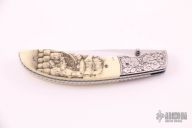 Engraved and Scrimshawed Linerlock
