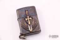 St. Michael the Archangel Steel Flame Zippo
