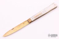 1700s French Gold Fruit Knife