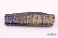 Damascus and Mammoth Tooth Linerlock