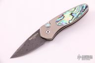 Sprint Titanium Custom - Damascus and Abalone