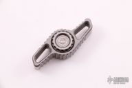 Hurricane Fidget Finger Spinner - Stonewashed Stainless Steel