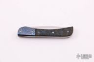 Damascus and Burl Wood Slipjoint