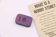 Hammered Zirconium Worry Stone #323