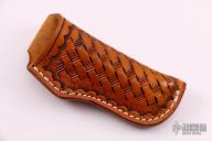 Leather Belt Sheath - Hand Tooled  