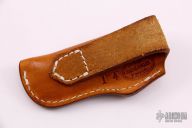 Leather Belt Sheath with Concho  