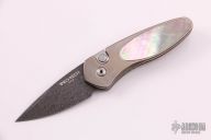  Sprint Titanium Custom - Damascus and Black Lip Pearl