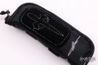 Combat Troodon Double Edge Mirror Polish w/ Carbon Fiber Inlay Anodized Hefted Alloy W/ Carbon Fiber Button & DLC Ringed Hardware S/N 017