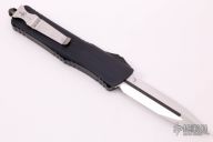 Combat Troodon Double Edge Mirror Polish w/ Carbon Fiber Inlay Anodized Hefted Alloy W/ Carbon Fiber Button & DLC Ringed Hardware S/N 017